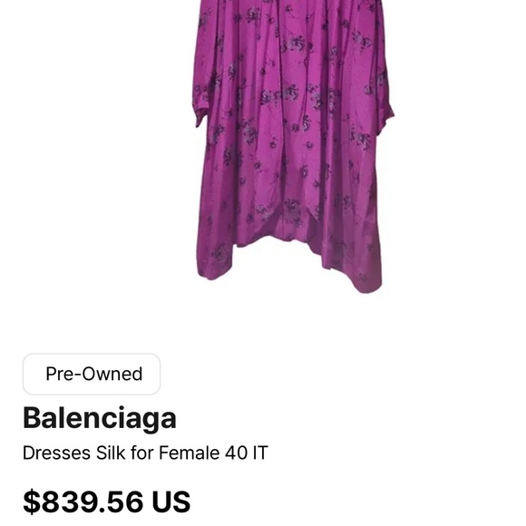 Vintage Balenciaga Dresses 100%Silk - Picture 12 of 12